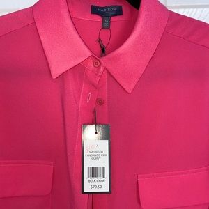 Madison, pink blouse, NWT 1X
